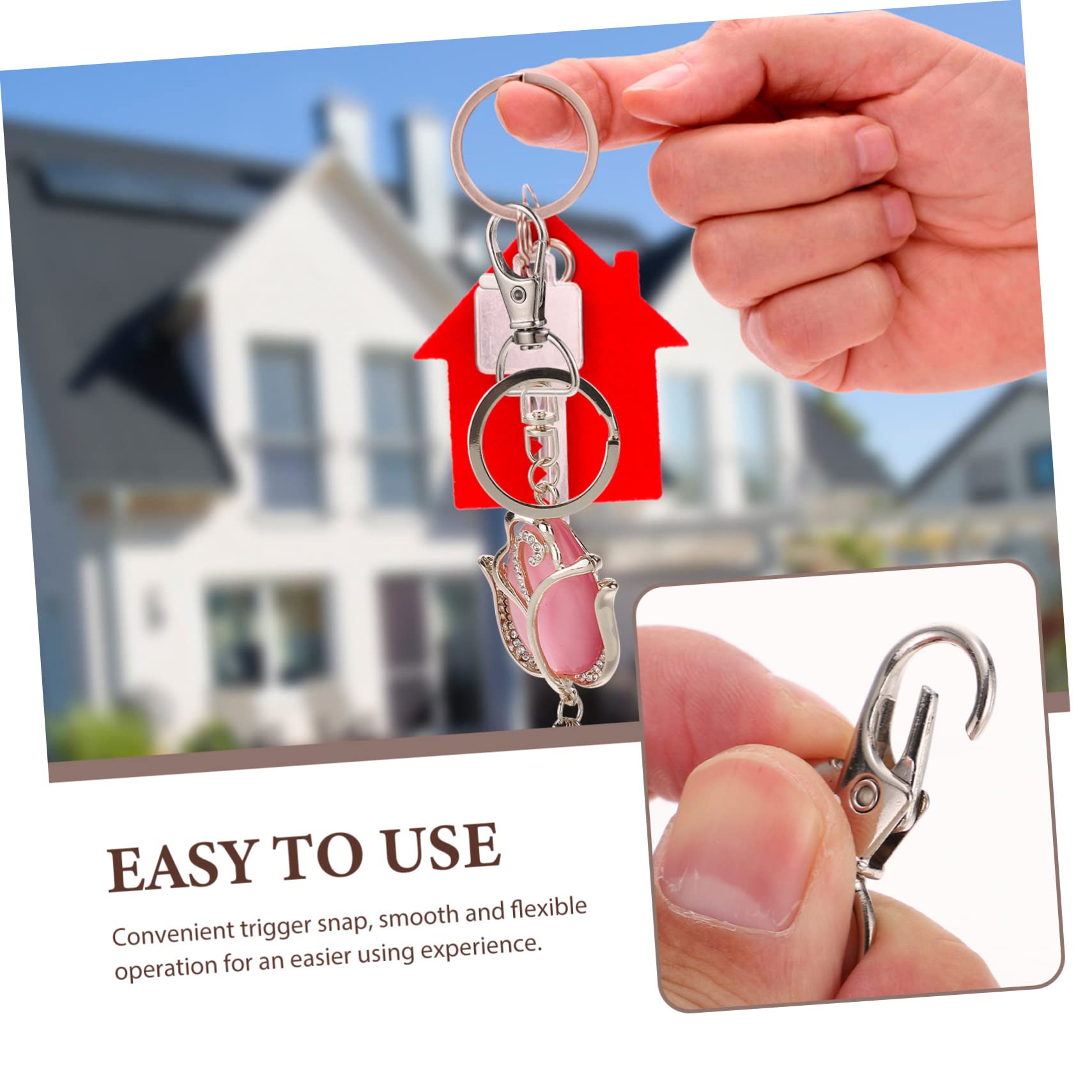 90piezas Ganchos De Lanyard Clip Giratorio Para Manualidades y Correas De Perro Fácil Instalación y Uso Para Proyectos y Accesorios De Bolsas