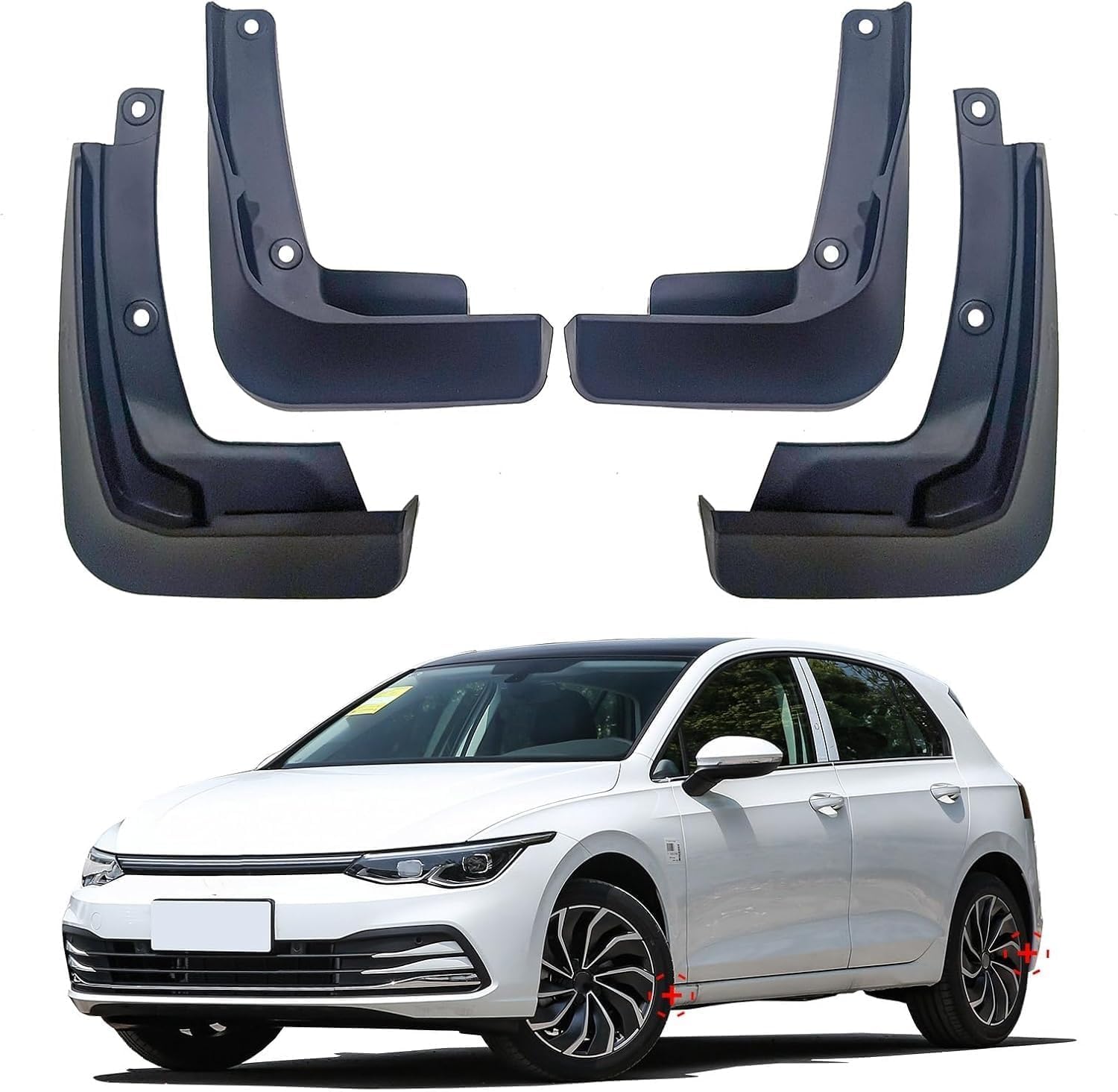 Nysldsco Normal Mud Flaps For Vw Golf Mk8 2020-2025