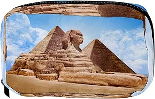 Borse da Toilette,Patrimonio mondiale delle piramidi egizie ,make up borse da viaggio,Beauty Case da Viaggio,Cosmetici Trucco Pochette da Toilette Organizer