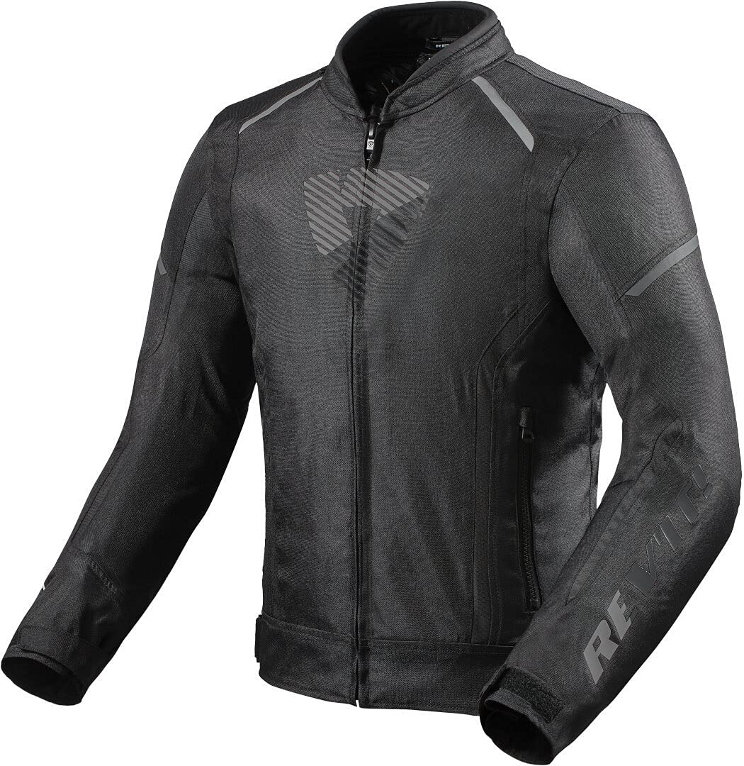 REV'IT! Revit Sprint H20 Giacca tessile moto, nero/grigio scuro, M