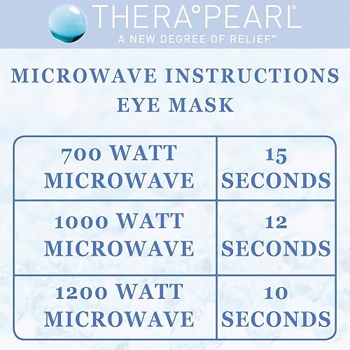 Miniatura 3 de TheraPearl -14069 Máscara de ojos, máscara sensible para ojos con cuentas de gel flexibles para terapia de frío y calor, la mejor envoltura de ojos