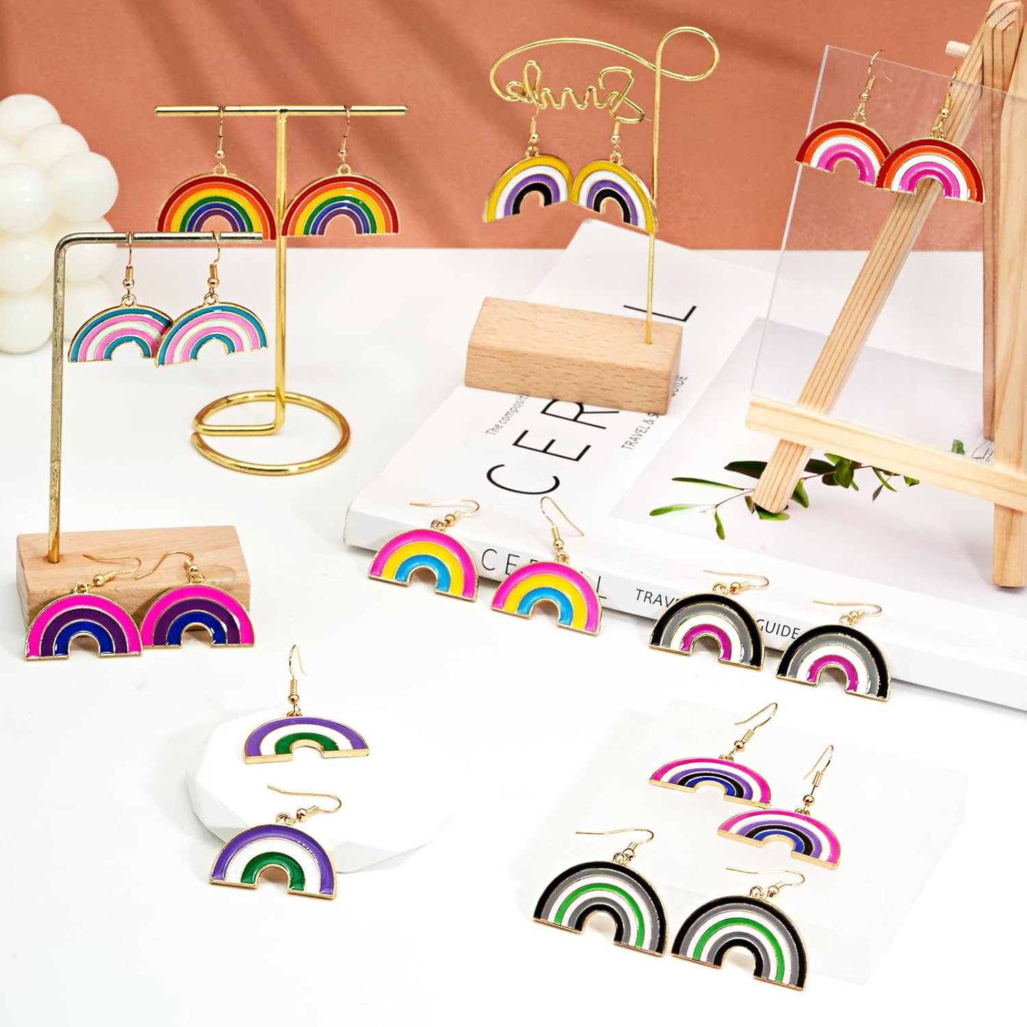 Rainbow Pride Earrings for Women Stainless Steel LGBT Earrings Dangling Gay Lesbian Pride Month Accessories - Image 5