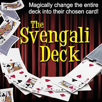 Magic Makers Svengali Deck- Easy Magic Card Trick Kit - Assorted Red or Blue Back Includes 10 Bonus Tricks Online