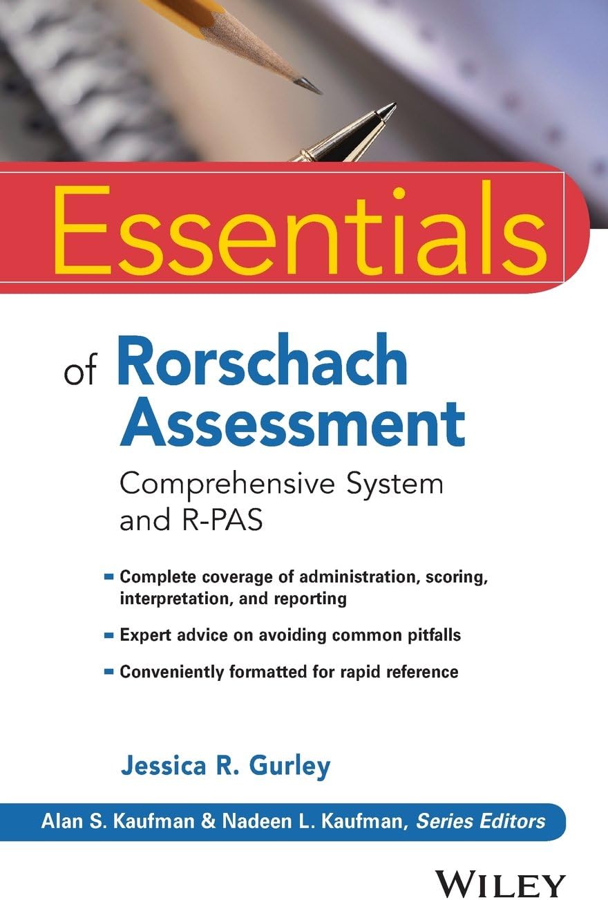 Essentials of Rorschach Assessment: Comprehensive System and R-PAS (Essentials of Psychological Assessment)