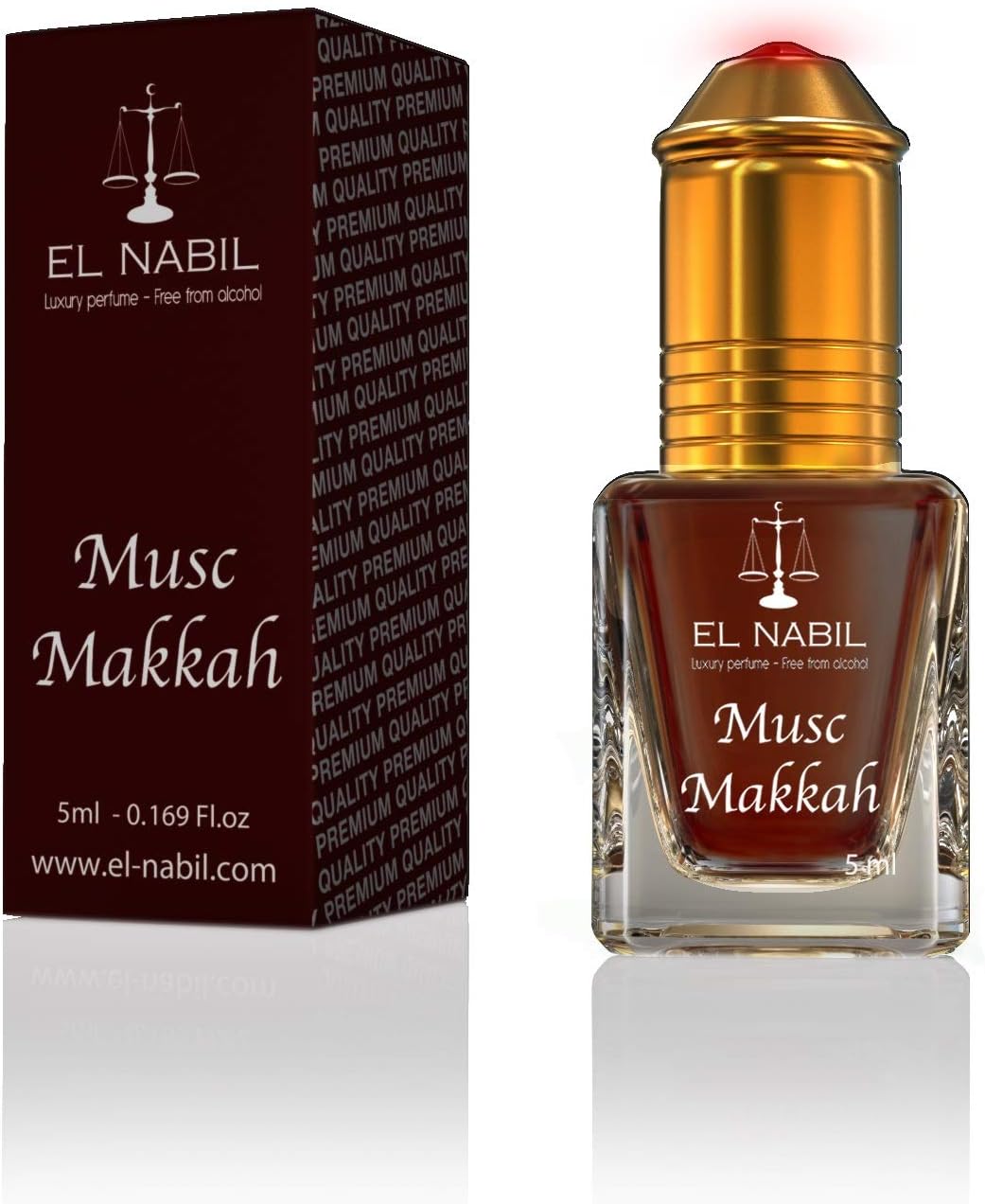 Musc Makkah El Nabil Misk Musk Perfume Oil for Men and Women 5 ml