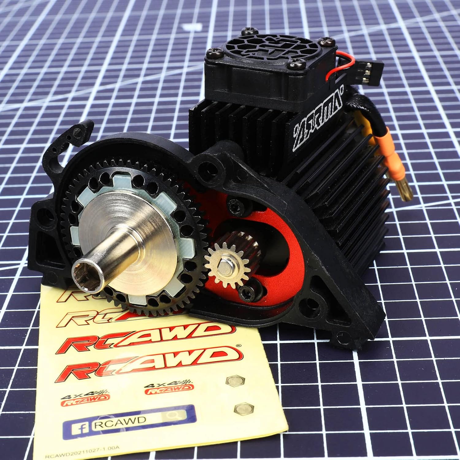 RCAWD 57T Spur Gear 0.8Mod Slipper Set 15t 17t Pinion Gear for Arrma 1/10 Granite Senton Big Rock 3s blx 550 Mega Kraton Outcast 4s 1/8 Typhon 3s Mega Upgrades Part