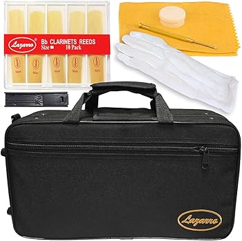 Lazarro 160-BU-L B-Flat Bb Clarinet Royal Blue, Gold Keys with