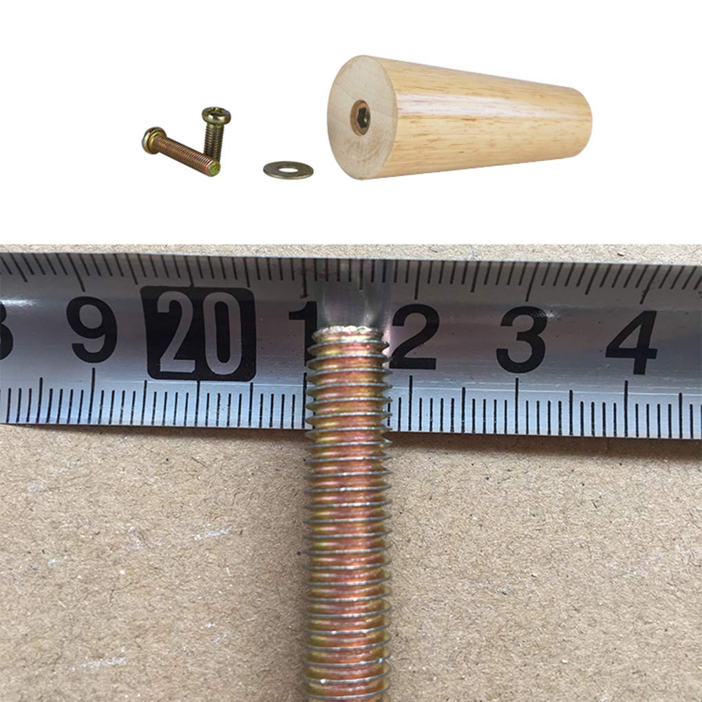 Confezione da 4 gambe di ricambio in legno da 27 cm, per divano letto e sedia, solidi piedini filettati conici M8 per decorazioni fai da te, gambe moderne per mobili in pelliccia