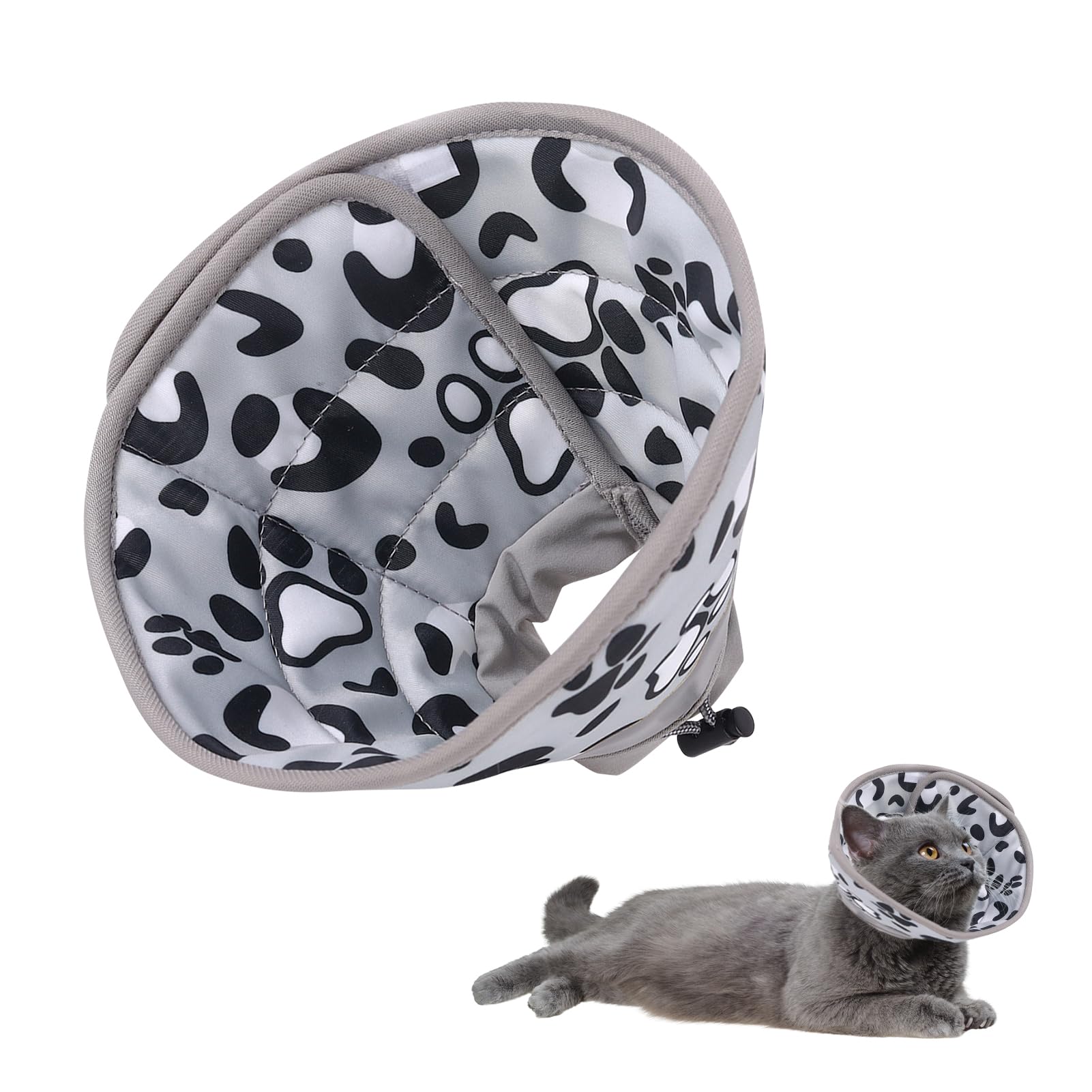Soft Cat Cone Collar for Cats and Small Dogs Adjustable Cat Recovery Collars & Cones