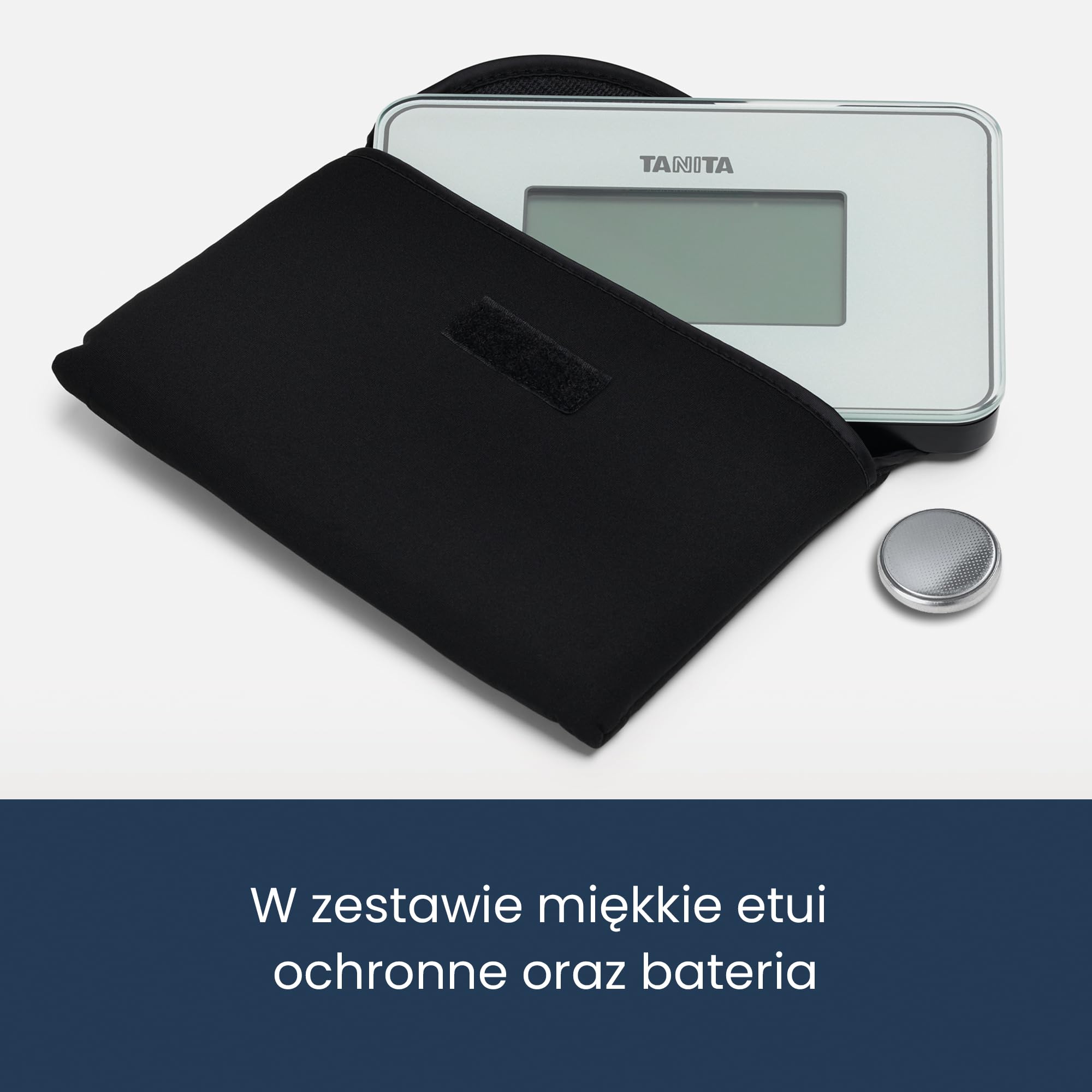TANITA HD-386 Najmniejsza cyfrowa waga osobowa na świecie, łatwa do przenoszenia, perłowa biel