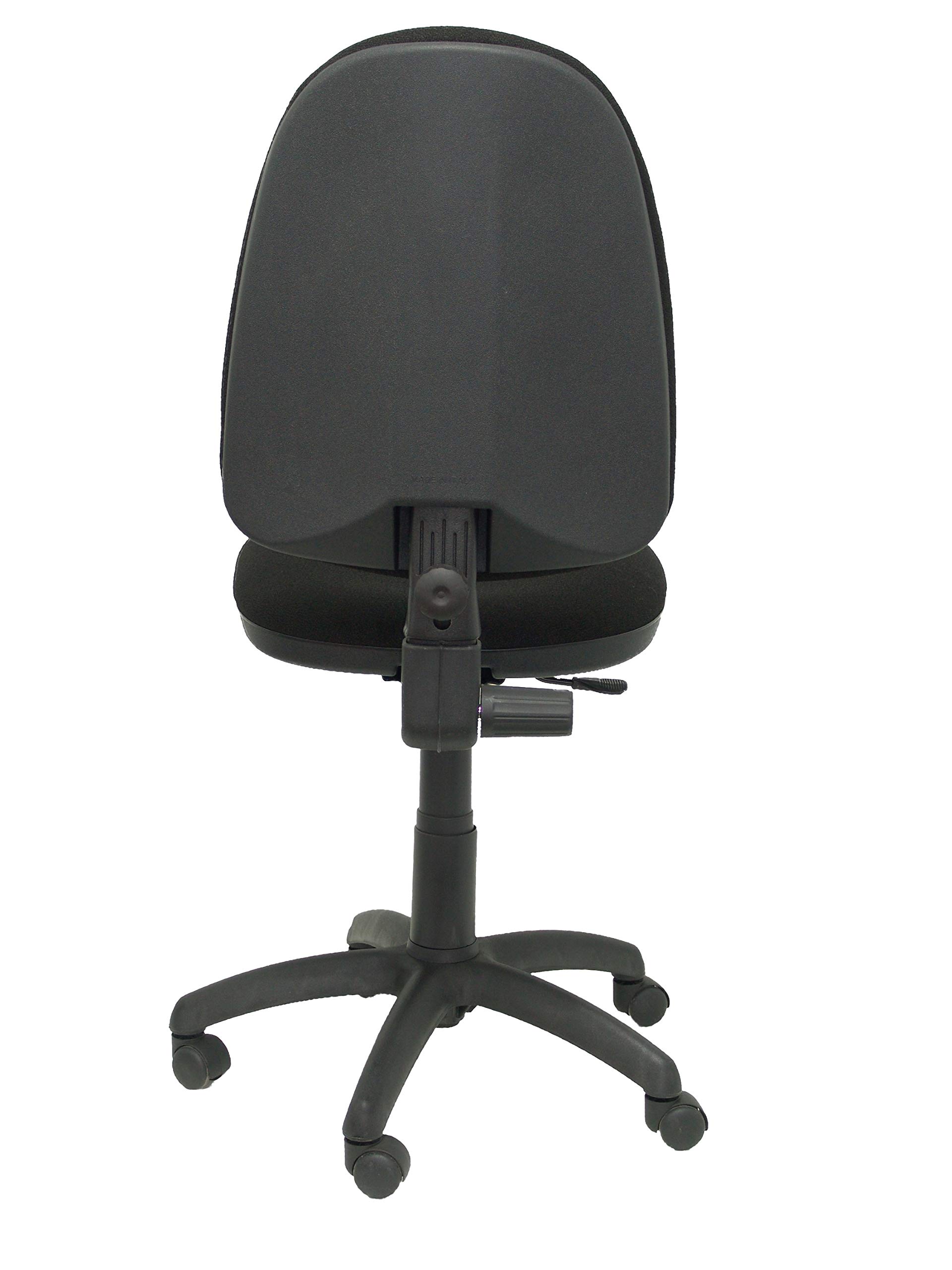 Piqueras y Crespo 04CP - Silla de Oficina ergonómica, Asiento y Respaldo tapizados en Tejido Bali, Color Negro