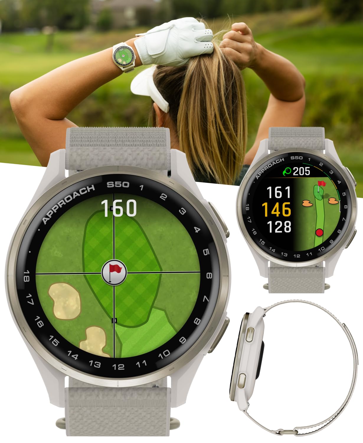 Amazon.com: Garmin Approach S50 Golf GPS Smartwatch Cream Gold