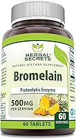 Vista 9 de Herbal Secrets Bromelain Supplement 500 Mg Tablets Supplement Non-GMO Gluten Free Made in USA (240 Count)