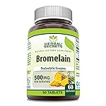 Herbal Secrets Bromelain Supplement 500 Mg Tablets Supplement | Non-GMO | Gluten Free | Made in USA (60 Count)