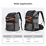 K&F CONCEPT Large Hardshell Camera Backpack, Camera Bag for Photographers | Multifunctional Hard shell Case Camera Shoulder Bag with Rain Cover Storage, 25L