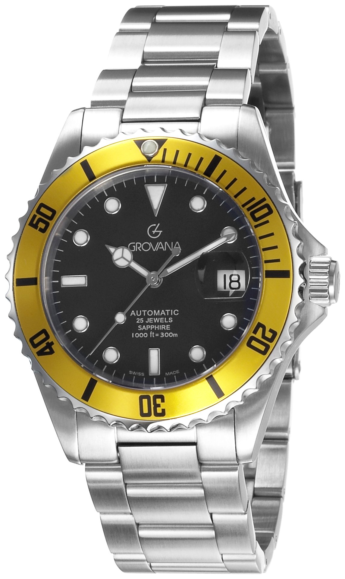 Grovana Men's Watch Diver Automatic Yellow 1571.2138