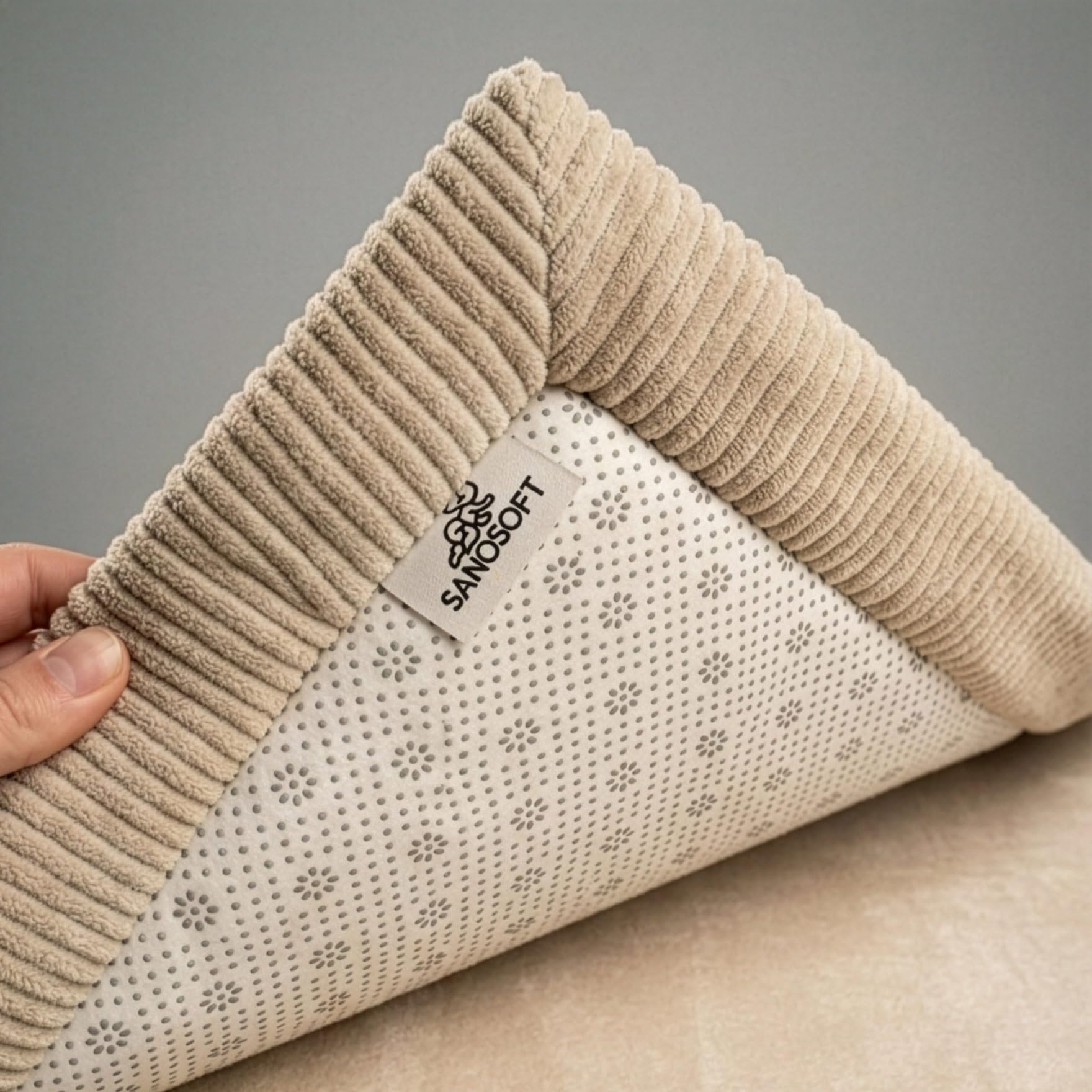 Sanosoft® Krabbelteppich für Babys – Samtweiche & Kuschelige Spielmatte – rutschfest, Schadstoffgeprüft & Öko-Tex zertifizierte Krabbelmatte (Motiv Afrika, 120x170cm)