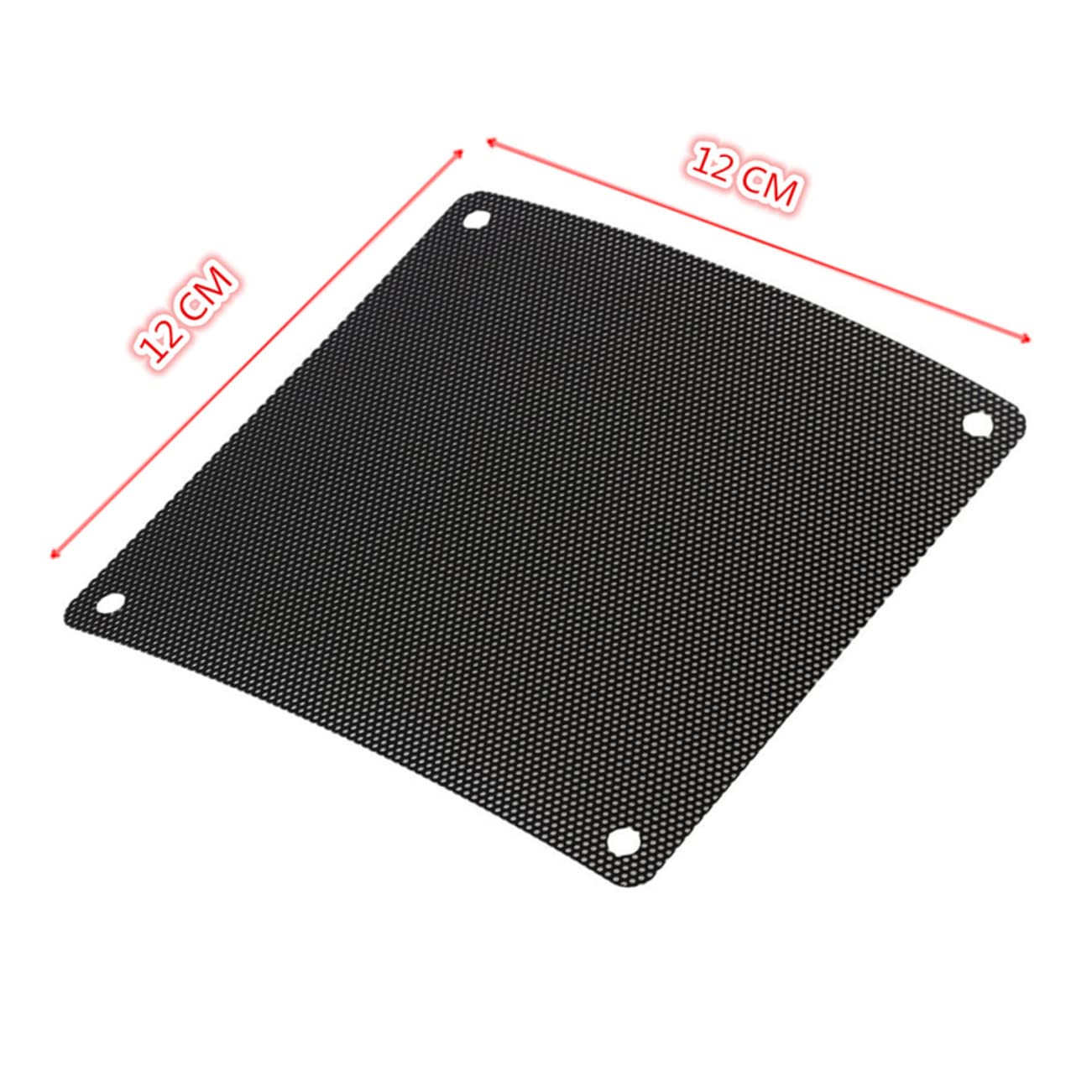 Uonlytech 3pcs PVC Pc Cooler Fan Dust Cover Thickness Black Mesh for Pc Cooling and Component