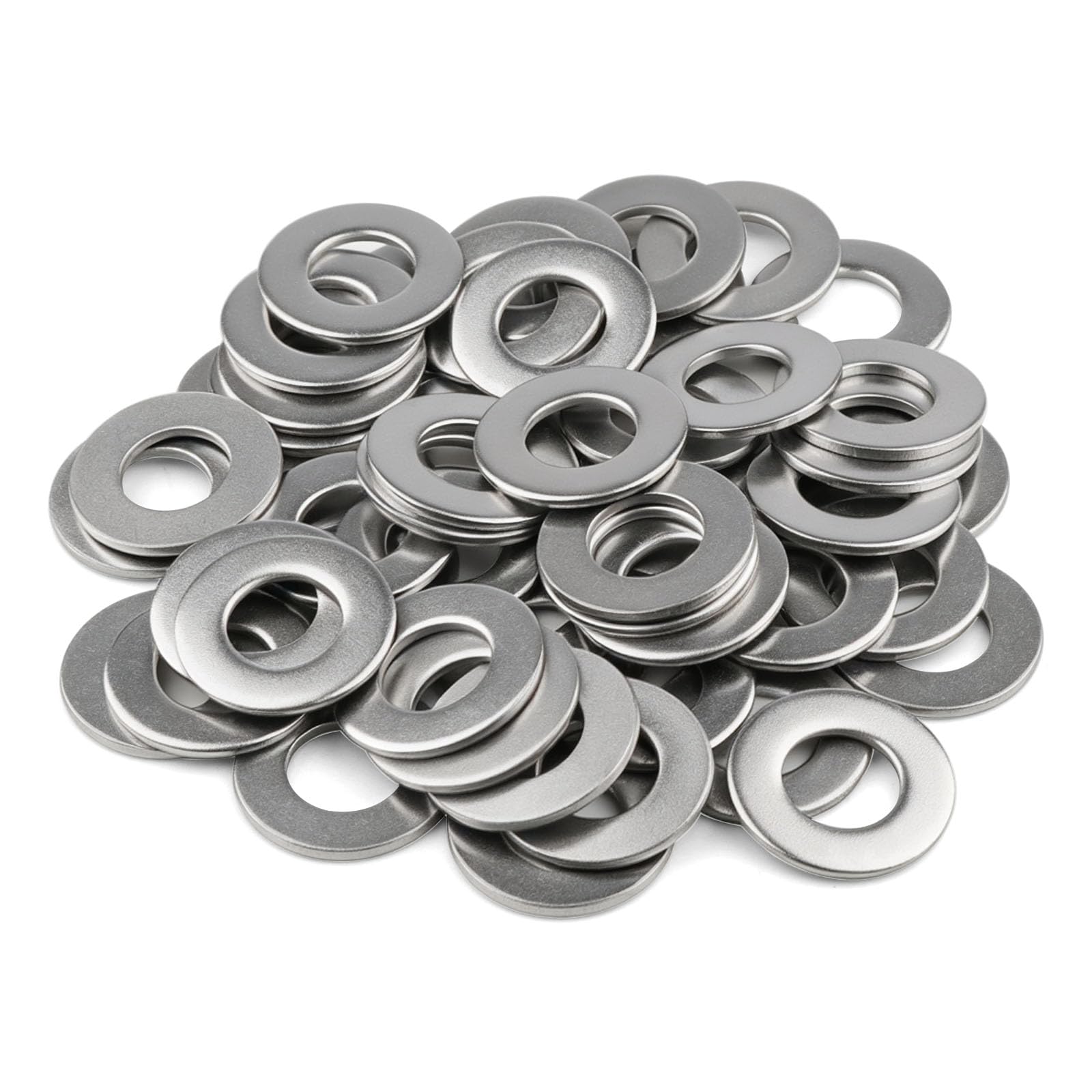 Stainless Steel Flat Washers - 200 Pack -14