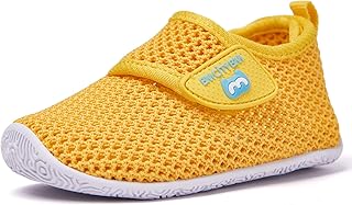 BMCiTYBM Baby Sneakers Girl Boy Tennis Shoes First Walker Shoes 6-12 Months Infant Yellow