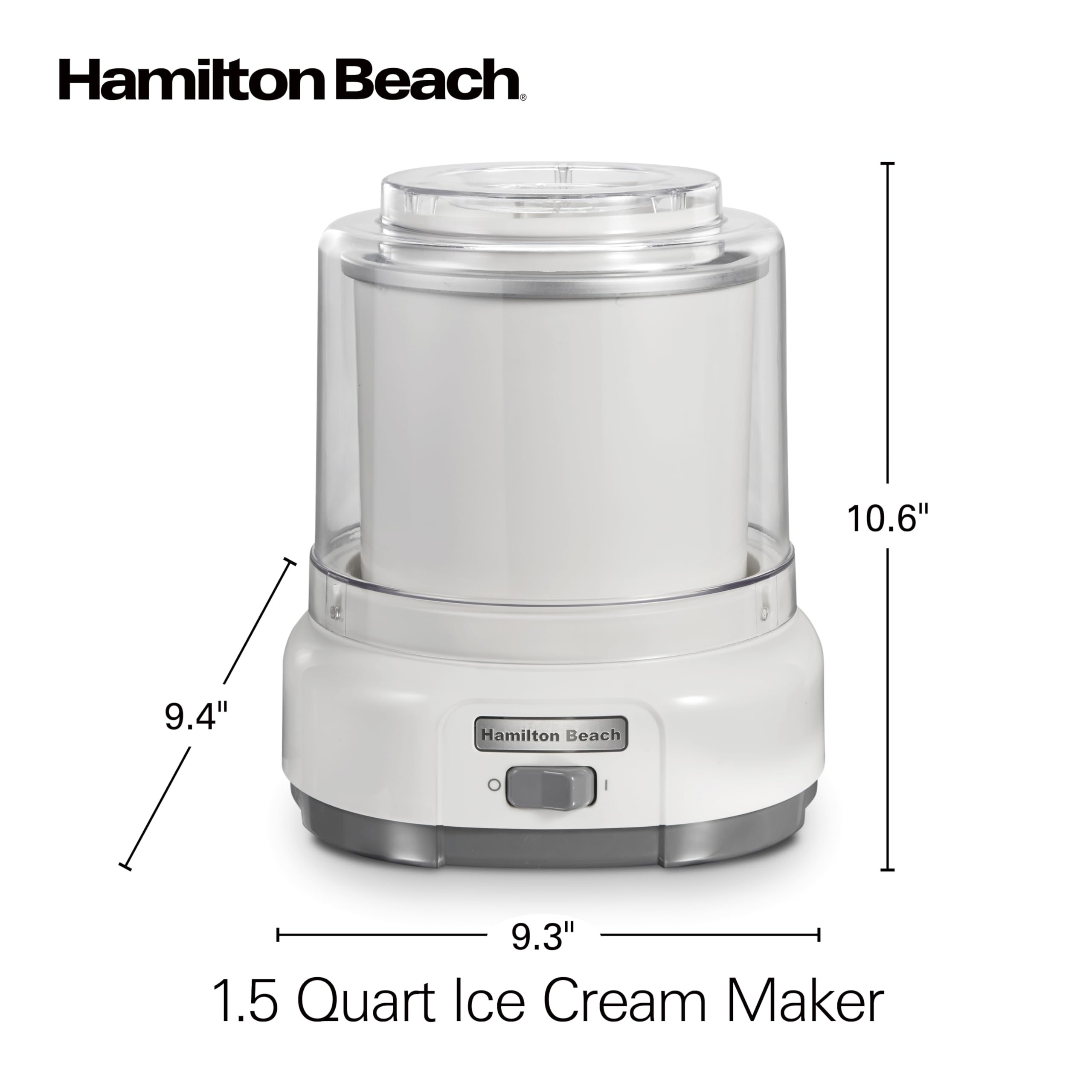 Hamilton Beach Ice Cream Maker - Homemade Ice Cream in 20 Minutes -8