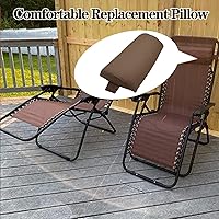 Vista 47 de Ostlttyn Zero Gravity - Almohada de repuesto para silla, color negro, 14.3 x 6.7 x 2.3 pulgadas, relleno de espuma, estilo moderno, soporte