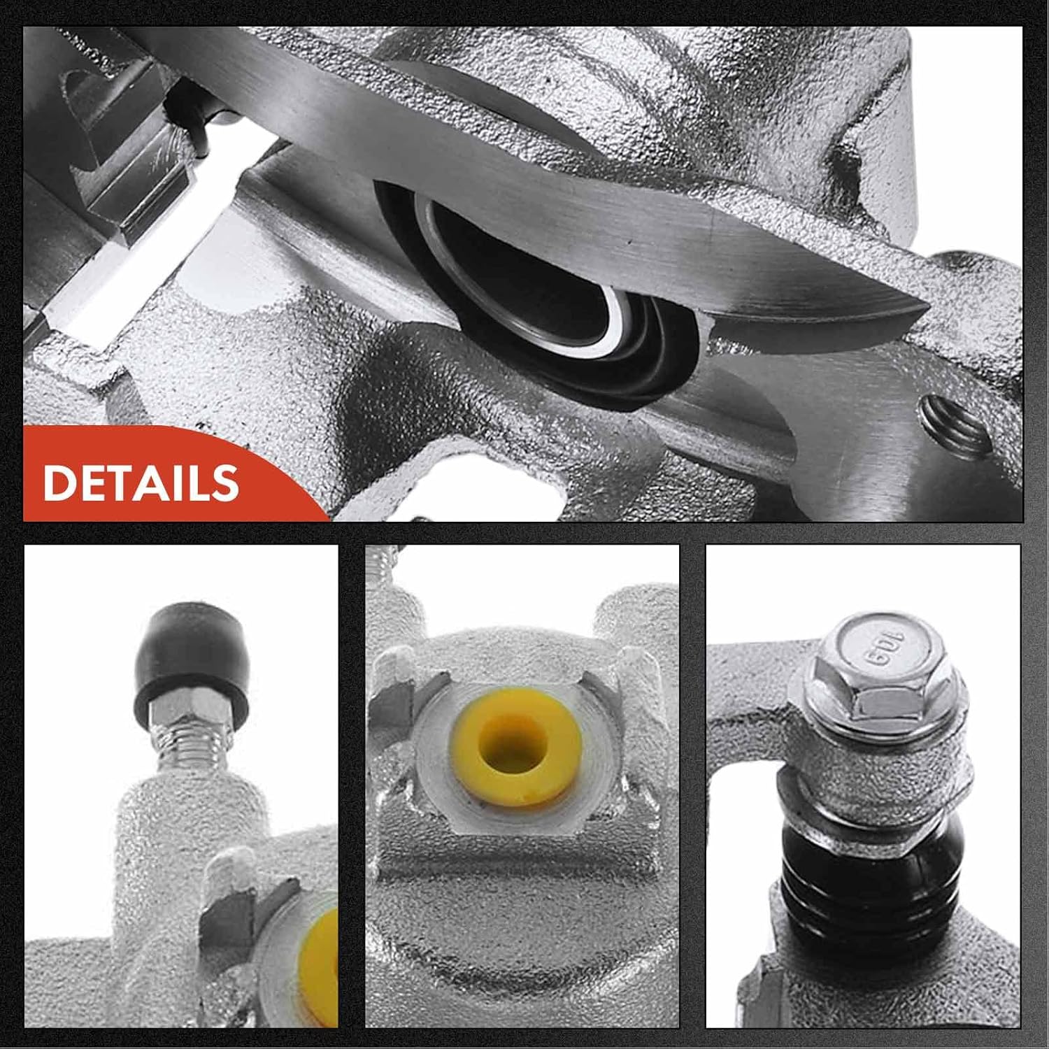 A-Premium Disc Brake Caliper Assembly with Bracket Compatible with Select Subaru Models - Forester 1998-2003, Impreza 1999-2003 - Rear Left Driver Side