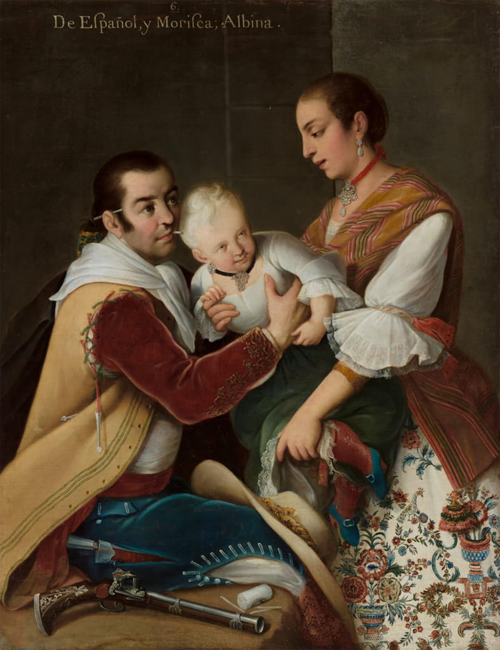Cuadro Ragazza albina de Miguel Cabrera póster de lienzo 60x90cm 5
