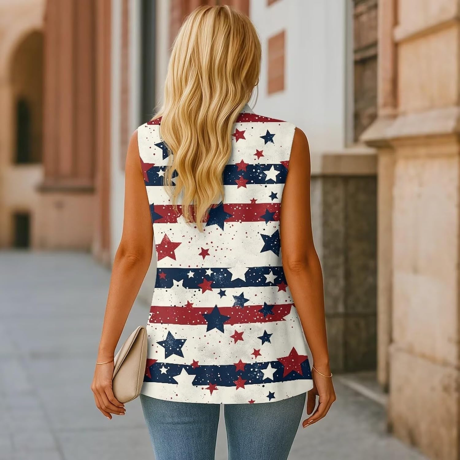 Vest for Women Trendy Casual Sleeveless Open Front Blazers Lapel Collar Suit Vests Top Pocket Work Office Outfit