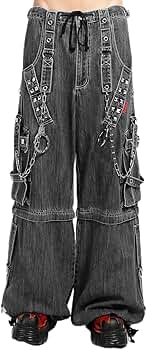 Lock Up Baggy Pants in Black Denim by Tripp NYC at Amazon Men's