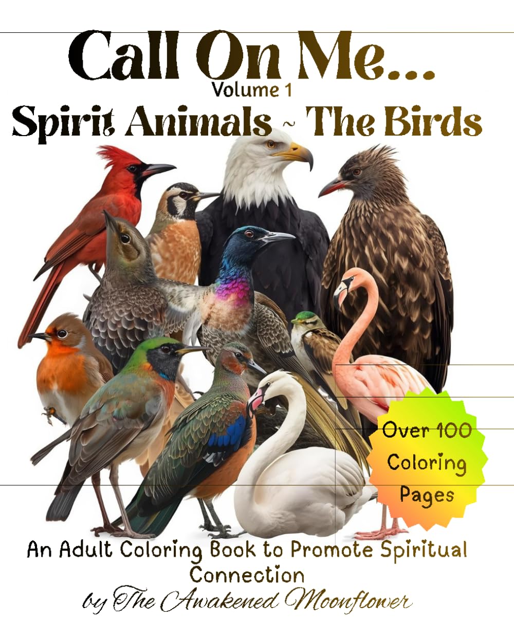 Call On Me - Volume 1 - Spirit Animals ~ The Birds: An Adult Coloring Book to Promote Spiritual Connection
