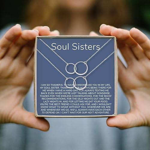 Miniatura 5 de Dear Ava Collar de regalo para mujeres y niñas, colgante de joyería moderna ajustable, idea de regalo de amor para ella con tarjeta sincera, regalos