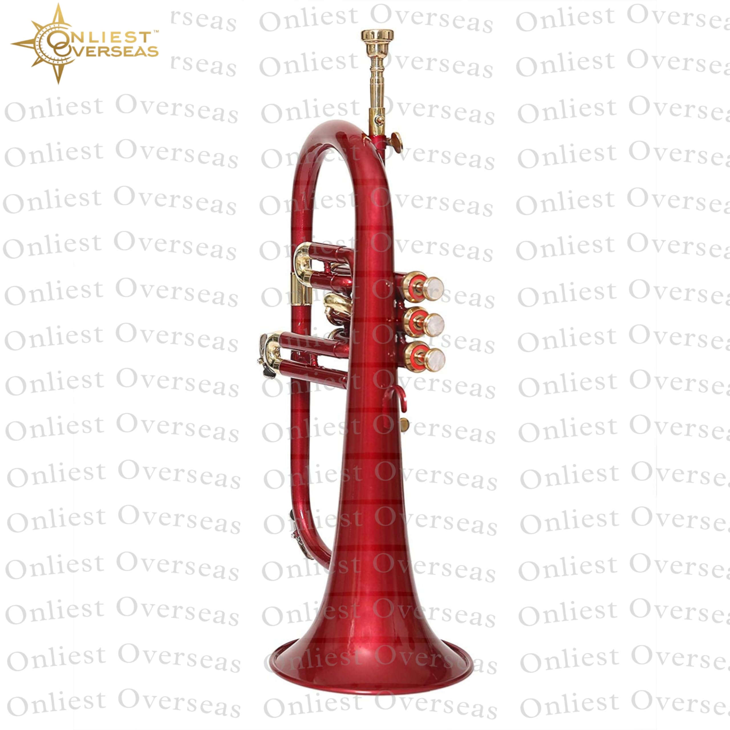 Flugel Horn 3 Valve Instrument en laiton avec tonalité chaude et valves lisses pour musiciens et étudiants
