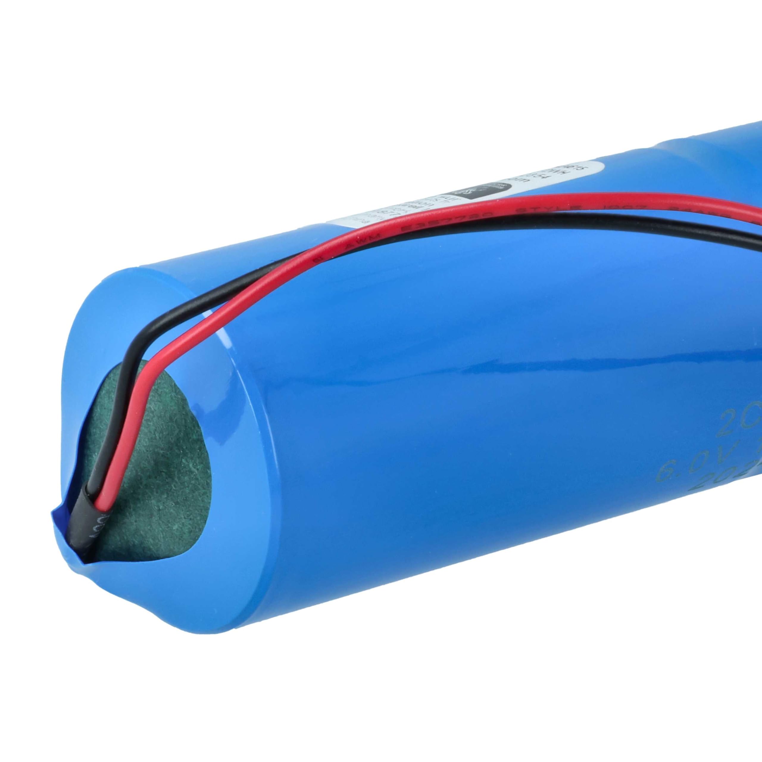 vhbw 2X Batterie kompatibel mit Jablotron JA-180A | JA-80A Alarmanlage, Alarmsystem (12000 mAh, 6 V, Li-MnO2)