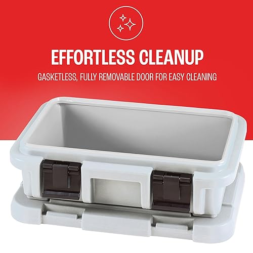 Miniatura 21 de Cambro Transportador aislado de bandeja de alimentos – Caja caliente de 6 pulgadas de profundidad y calentador de alimentos para catering