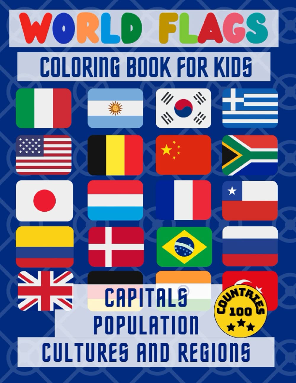 World Flags Coloring Book:: Color in flags for all countries of the world with color guides to help. ... creativity, stress relief and general fun with additional information for each country