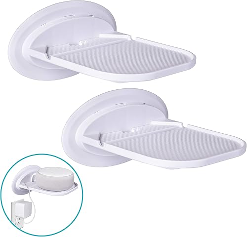 Miniatura 7 de Tech Caddy Estante flotante de pared, soporte de estante de pared, estación de estante de carga para teléfonos móviles, tabletas, Google Home,