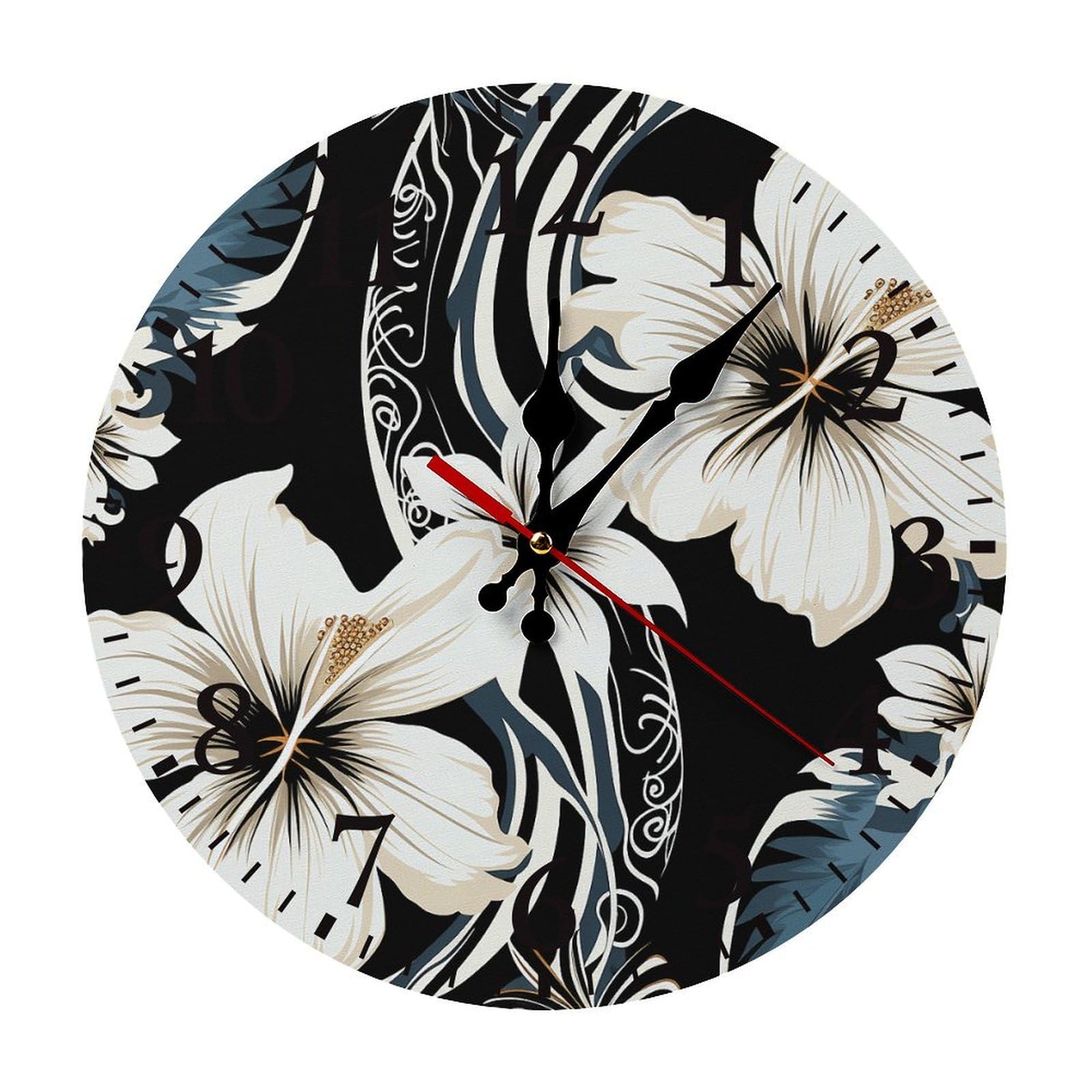 Horloge murale sans tic-tac anti-insomnie pour chambre