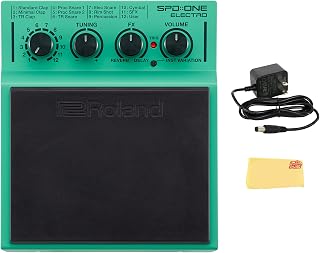 SPD:ONE ELECTRO Percussion Electronic Drum Pad - Bundle with Power Supply and Austin Bazaar Polishing Cloth