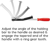 Vista 3 de Powerbuilt Herramienta de torneado de volante, Herramienta de placa flexible, Llave de volante, Herramienta giratoria del motor, Placa flexible