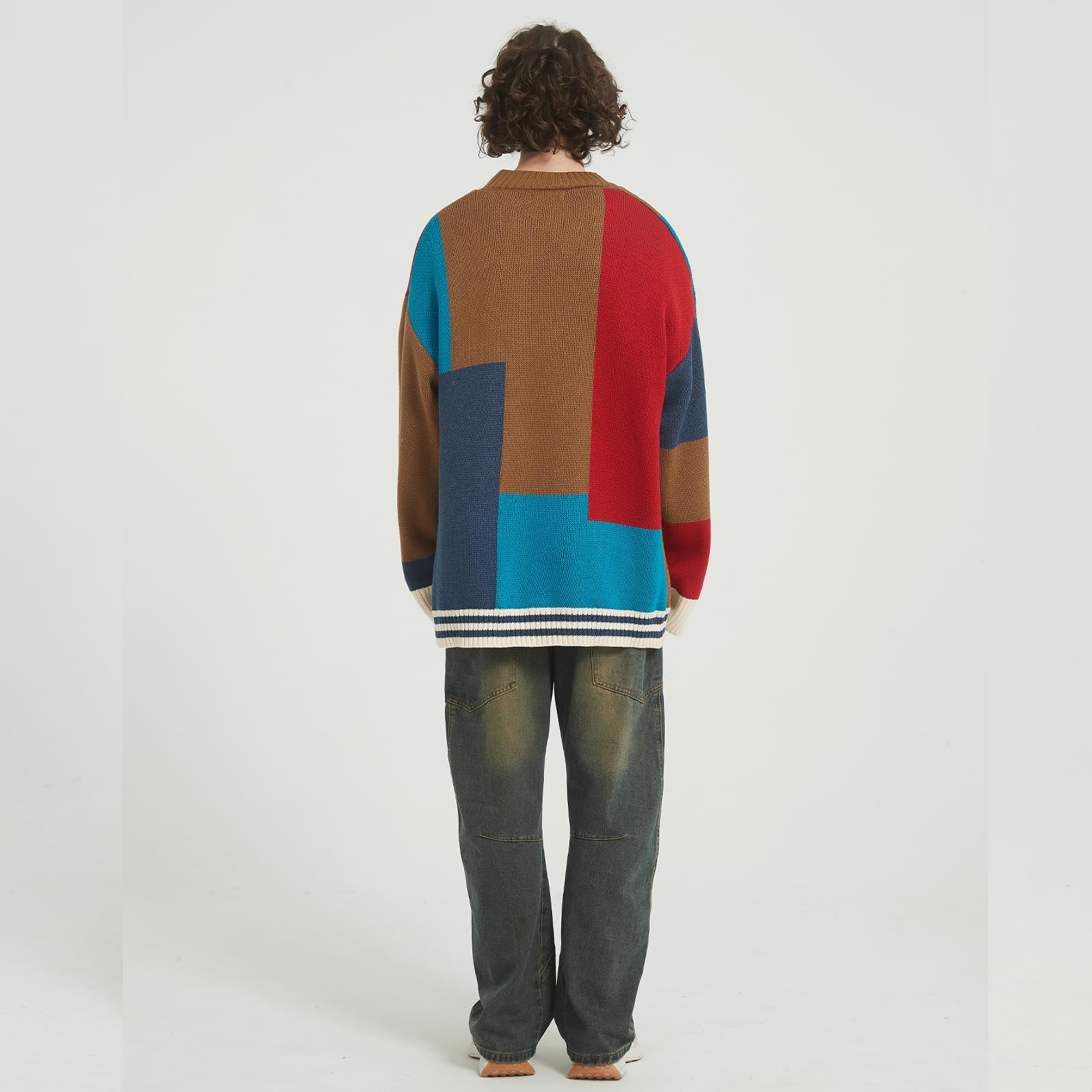 GURUNVANI Cardigan da Uomo Maglioni a Maglia a Maniche Lunghe con Bottoni