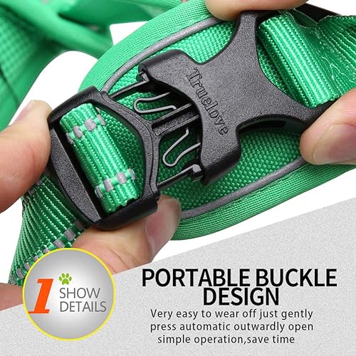 Miniatura 9 de Juxzh Truelove - Suave arnés frontal para perro con asa y 2 fijaciones para correa sin tirones reflectante