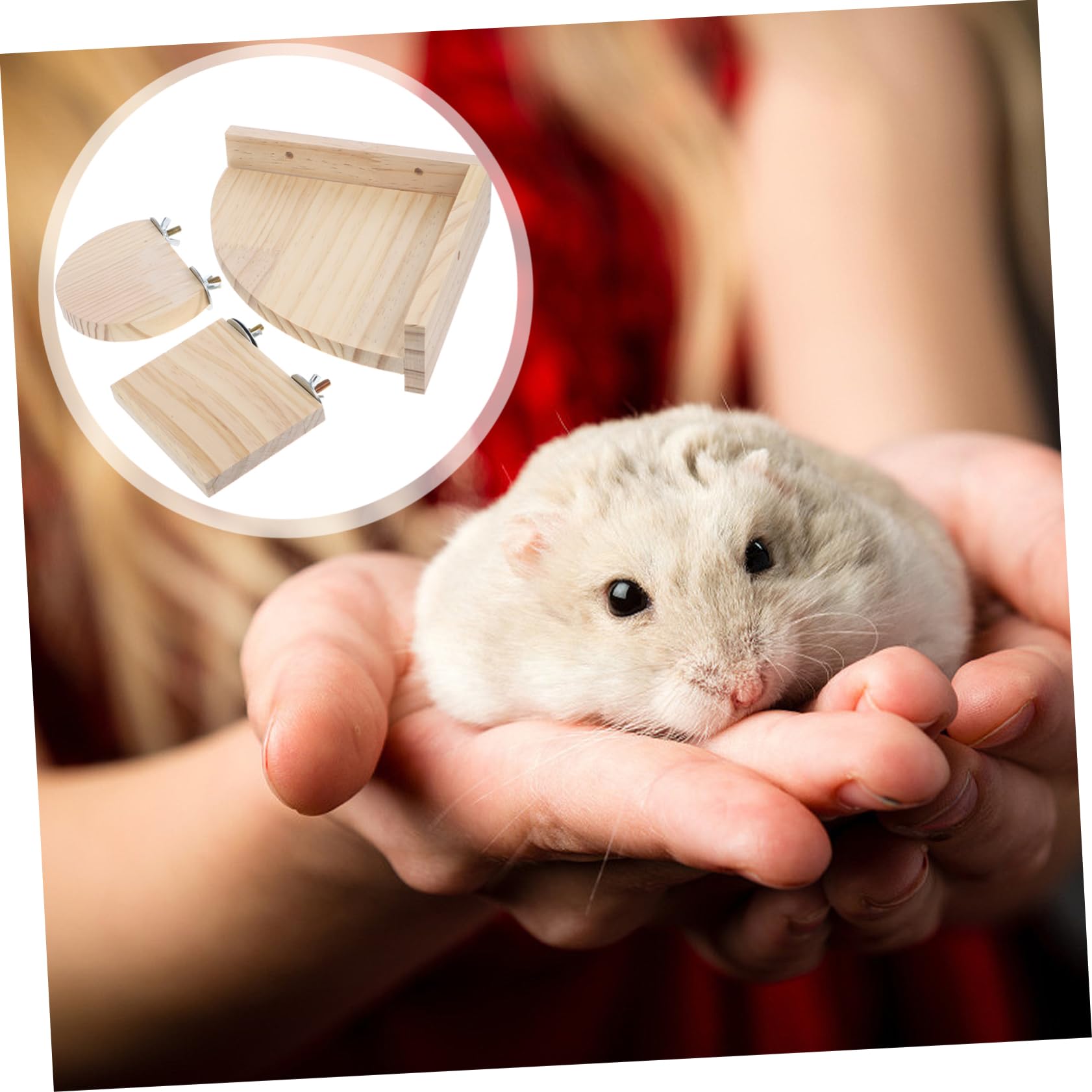 YARNOW 15 Pièces Perche pour Hamster Supports de Cage à Oiseaux Plate-Forme de Perroquet Accessoire Hamster perchoir Perroquet Jouet Accessoires de Cage à Rats tremplin Pratique en Bois