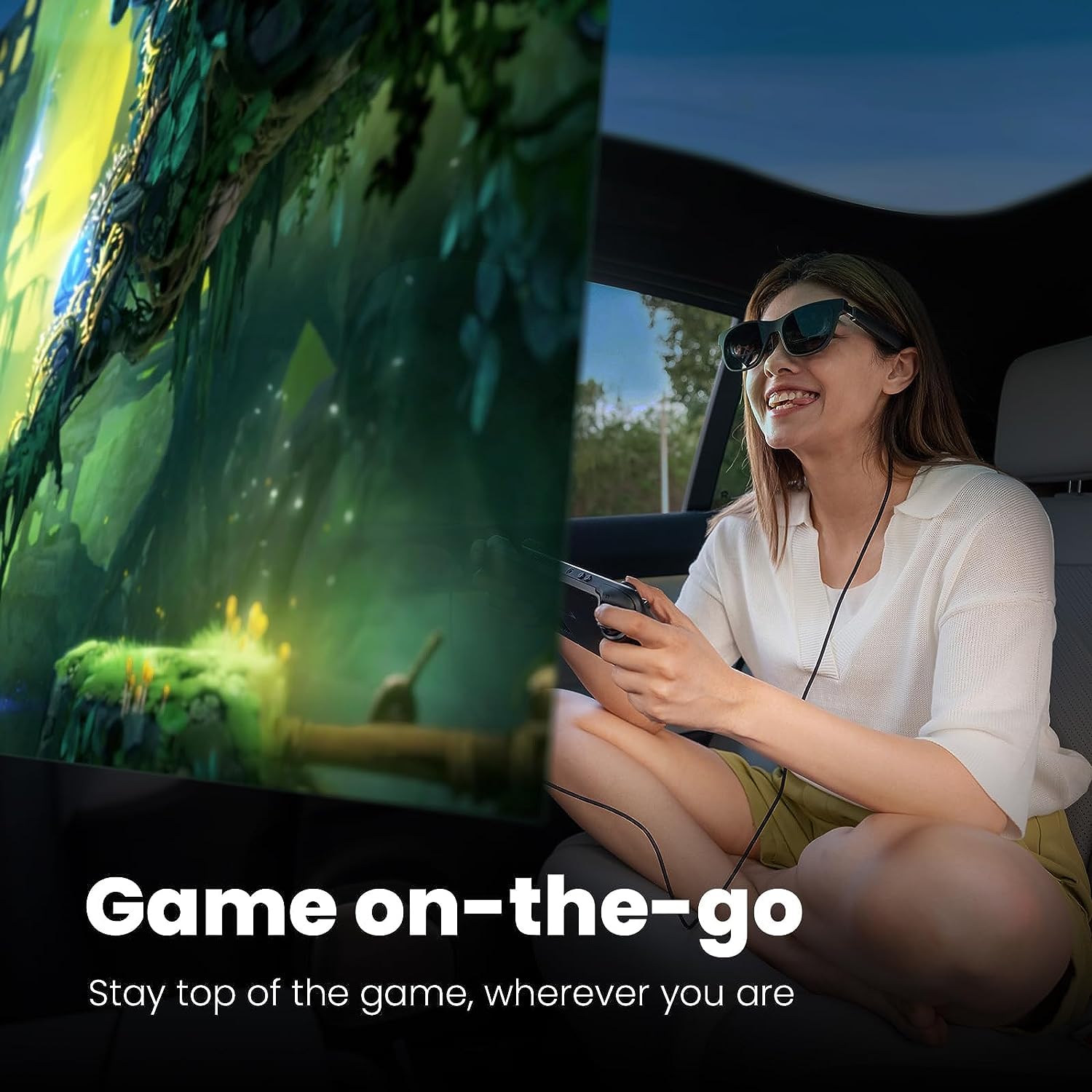 XREAL Beam, Trasforma i Contenuti Video in Un Incredibile Display Spaziale Nell'Aria, Connessione Cablata a Smartphone/Console da Gioco e PC