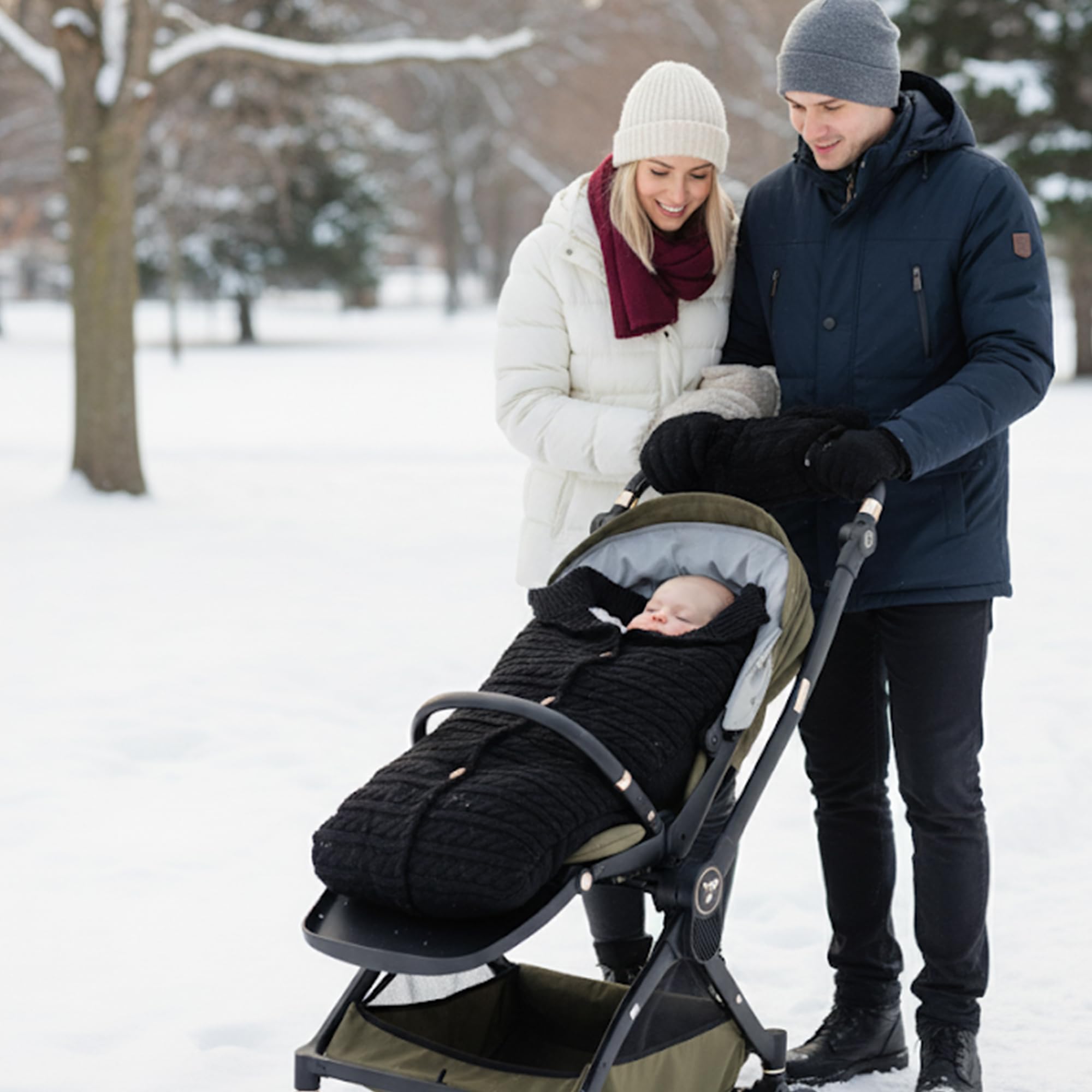 Wood Homing Baby Footmuff for Pushchair Universal - Image 4