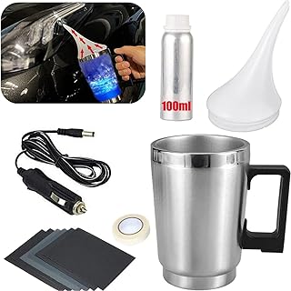 Car Headlight Restoration Kit, Auto Headlight Lens Polish Repair Kit Atomizing Cup Headlight Vapor Renovation Tool with 10...