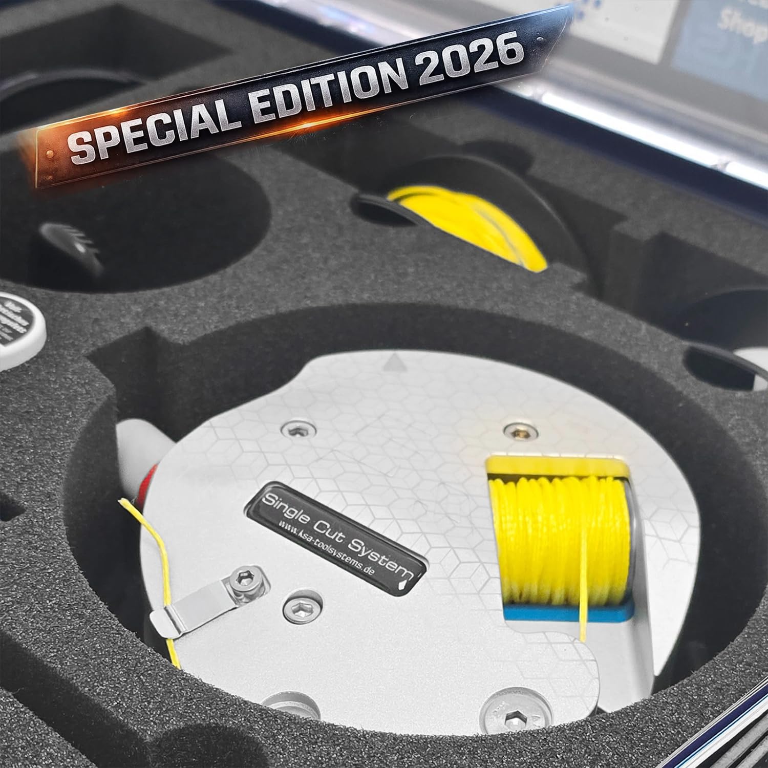 SCS-5510S Single Cut System 5.0 Special Edition 2026 - Autoglas-Scheibenaustrennsystem im Koffer für geklebte Windschutz-, Heck- und Seitenscheiben, Ausglaswerkzeug-Komplettset