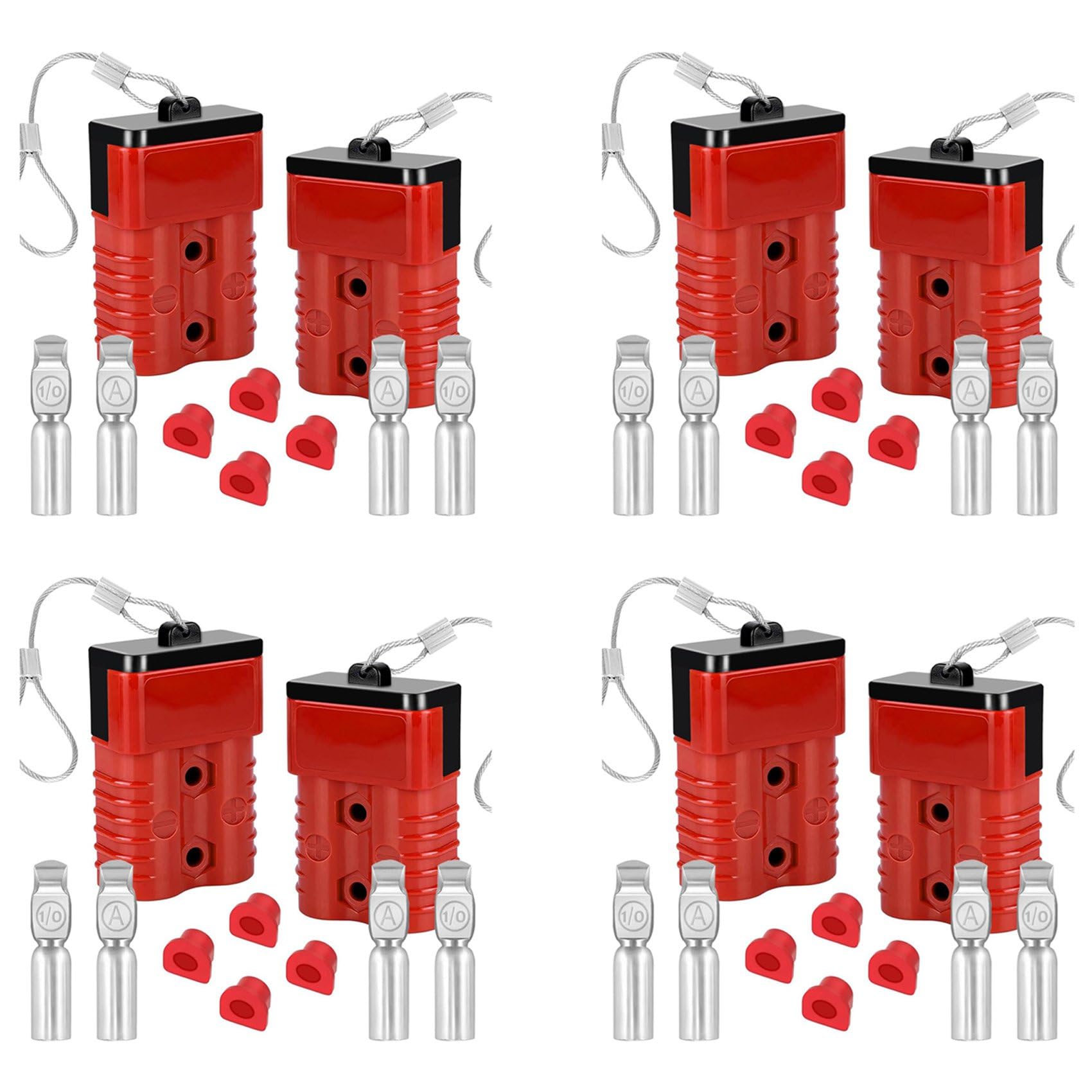Jnchdghwa Photo Color 8Pack 175Amp Battery Quick Connect Plugs And Connectors1/0-4 Gauge Battery Quick Disconnect For Winch, Trailer