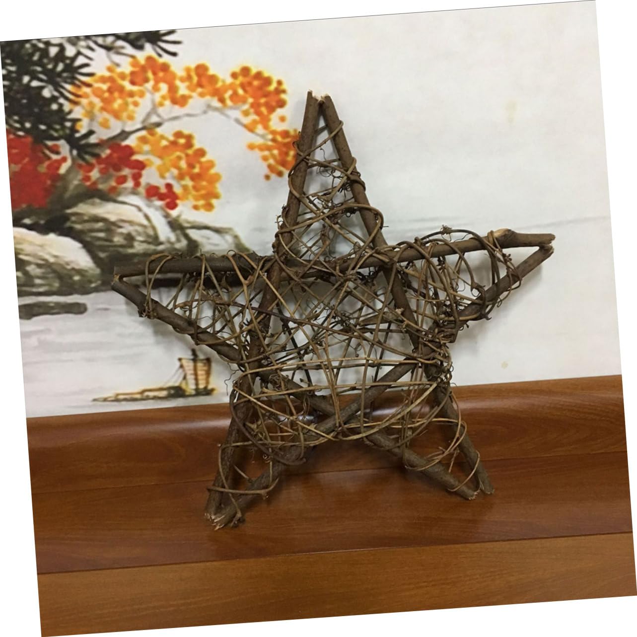 Ciieeo 30stücke Rattan Fünfstern-Dekoration Für Weihnachten Kreative Ornamente Für Hochzeiten Partys Und Tischdekorationen Weihnachtsdeko Für Zuhause Und