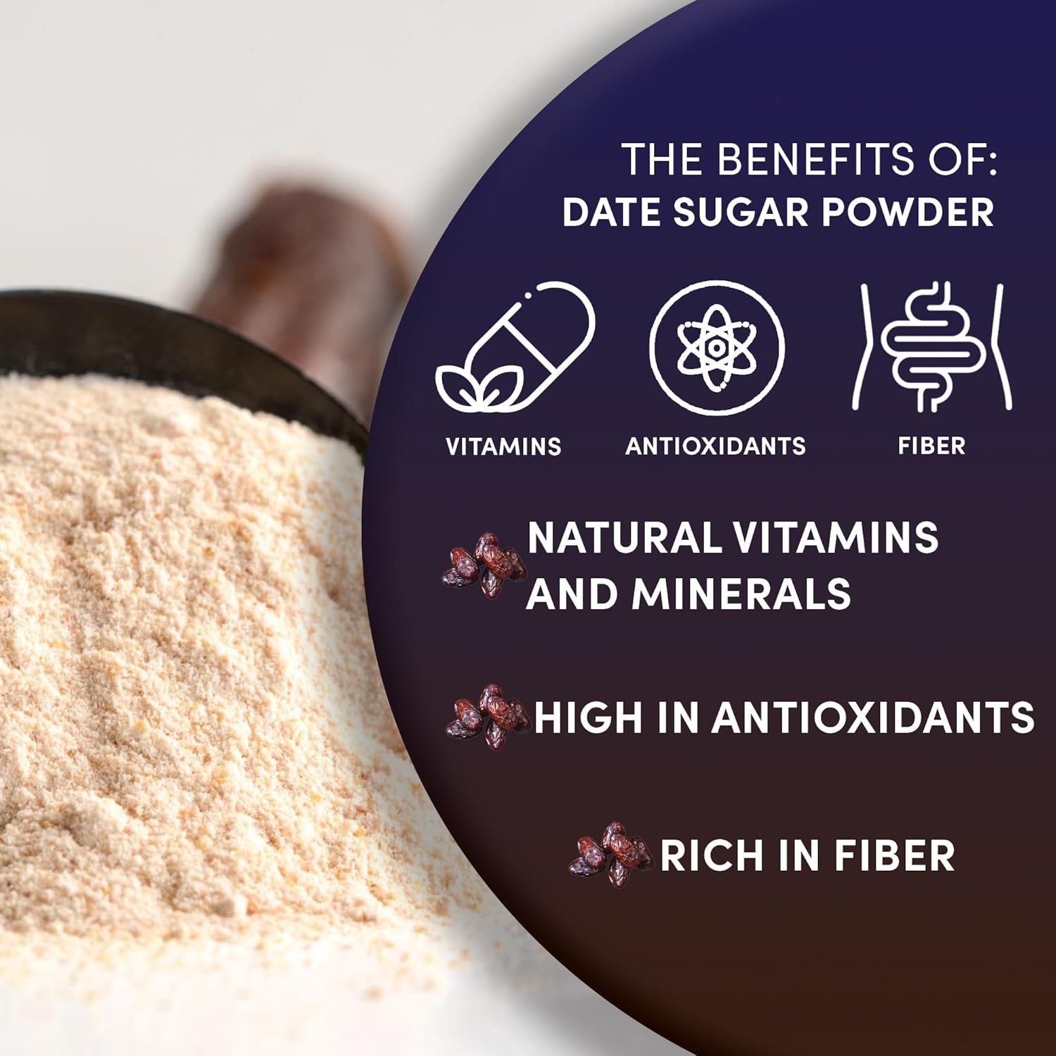 Worldwide Botanicals Organic Date Sugar Powder, 1 Pound - 100% Pure Dried Dates, Natural Whole Food Sweetener, Gluten-Free (Pack of 2)